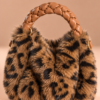 borsa leopardata in pelliccia soffice borsa leopardata in pelliccia soffice